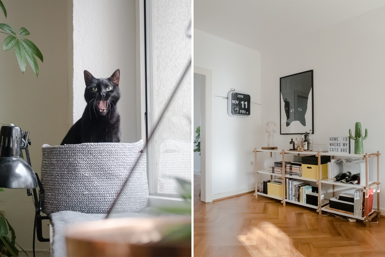 Wohnen mit Katzen - Homestory bei Saskia und Nick // www.craftifair.de